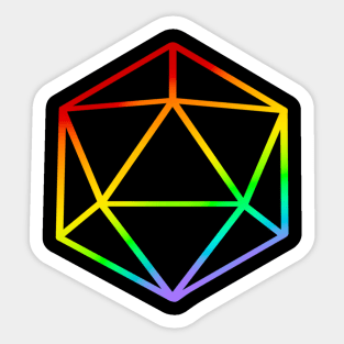 Pride D20 Sticker